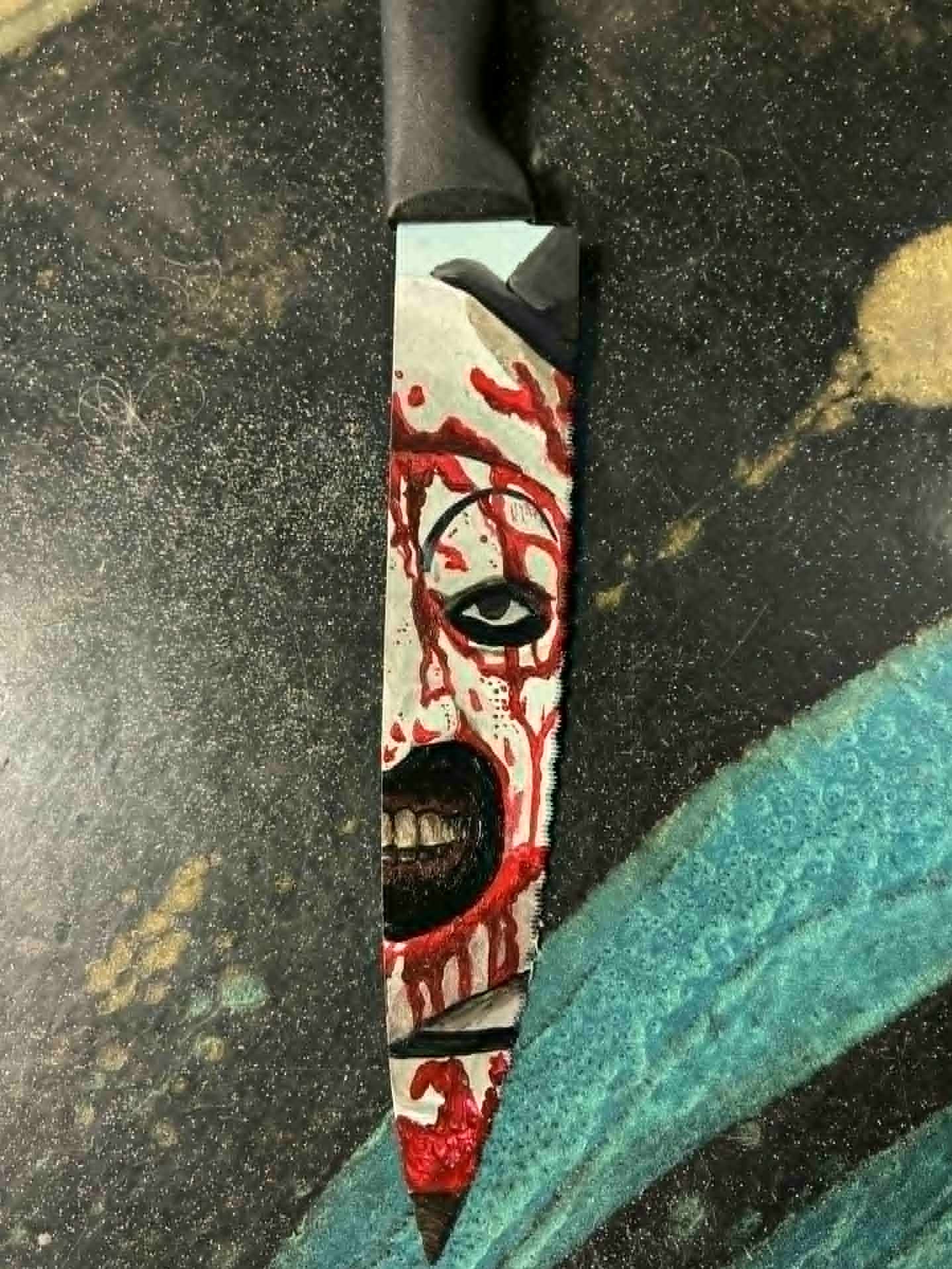 Tatted_Axe Horror Knife Art Clown